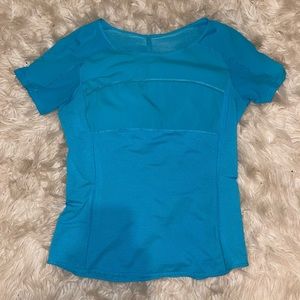 lululemon teal athletic shirt